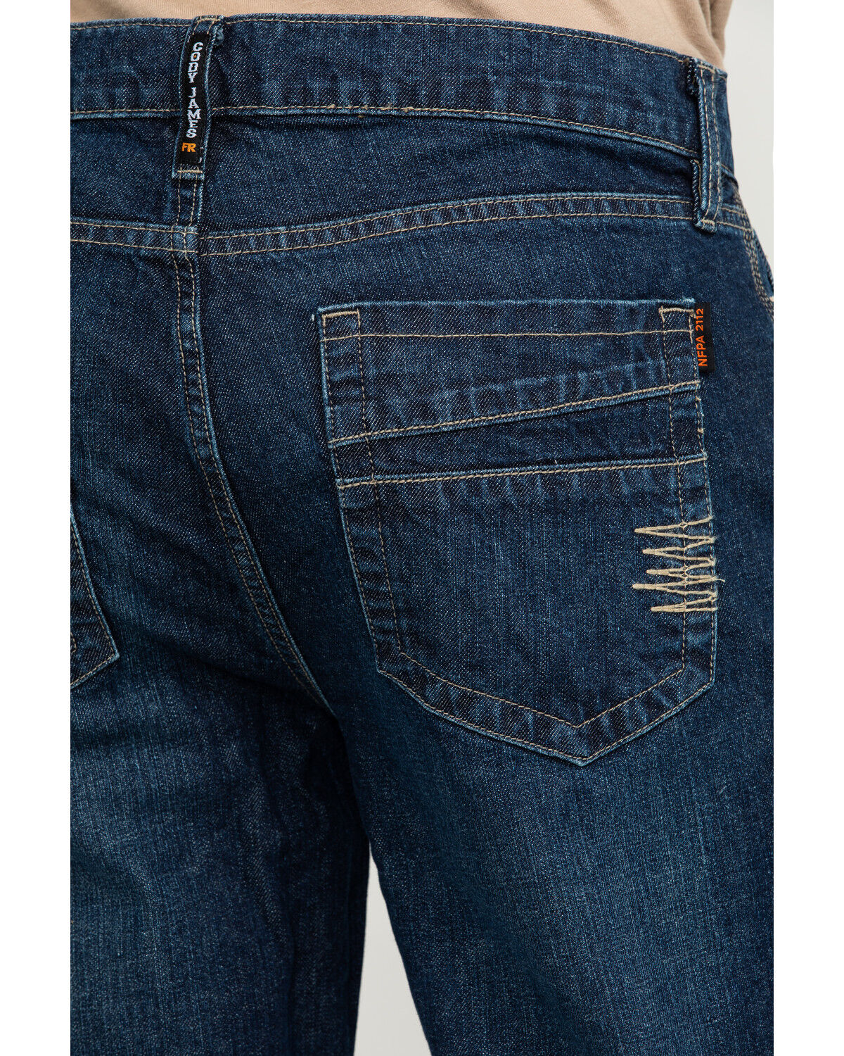 Image #4 - Cody James Men's FR Millikin Slim Straight Work Jeans, Indigo, hi-res