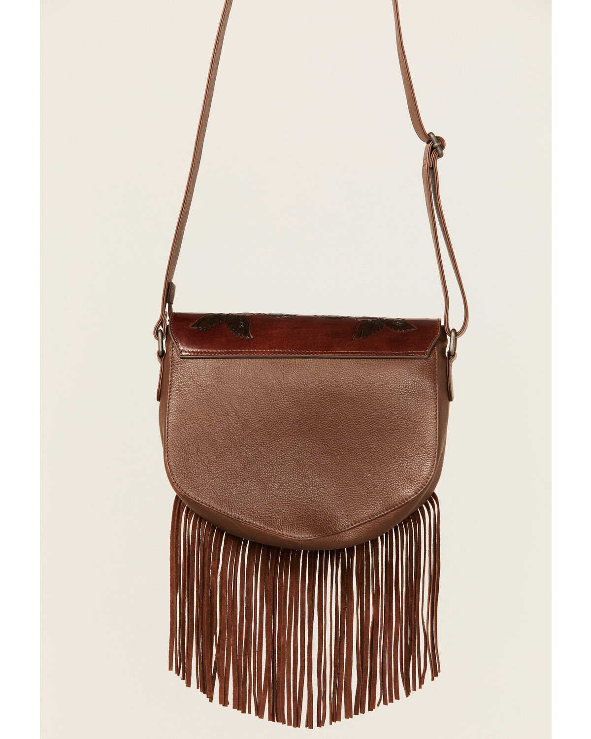 Image #3 - Idyllwind Women's Lenora Longhorn Tooled Leather Crossbody Bag, Brown, hi-res