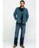 Image #6 - Wrangler Men's Trail Fleece Lined Zip Jacket , Heather Blue, hi-res