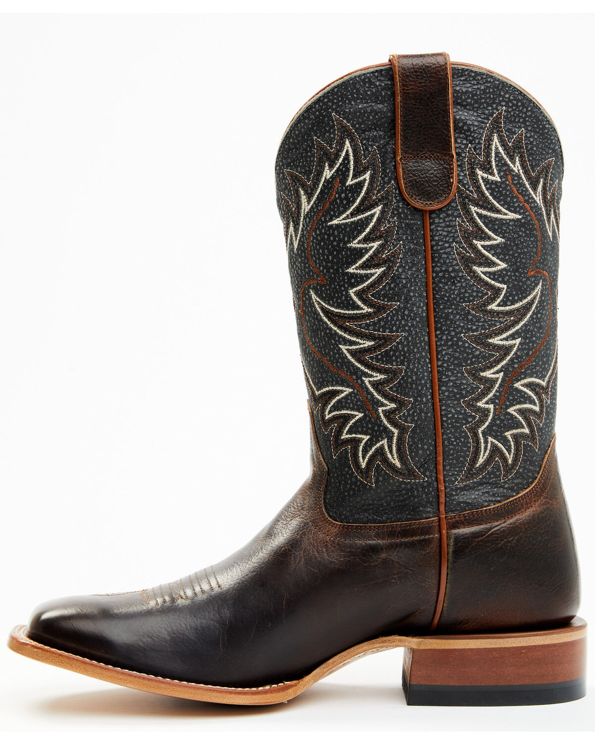 Image #3 - Cody James Men's Montana Western Boots - Broad Square Toe, Dark Brown, hi-res