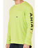 Image #3 - Ariat Men's Rebar Workman Logo Long Sleeve Work T-Shirt, Heather Green, hi-res