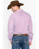 Image #2 - Cinch Men's Burgundy Stripe Long Sleeve Button-Down Shirt, Burgundy, hi-res