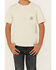 Carhartt Boys' Logo Graphic Short Sleeve T-Shirt, Off White, hi-res