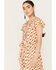 Beyond The Radar Women's Ikat Print Picnic Dress, Mustard, hi-res