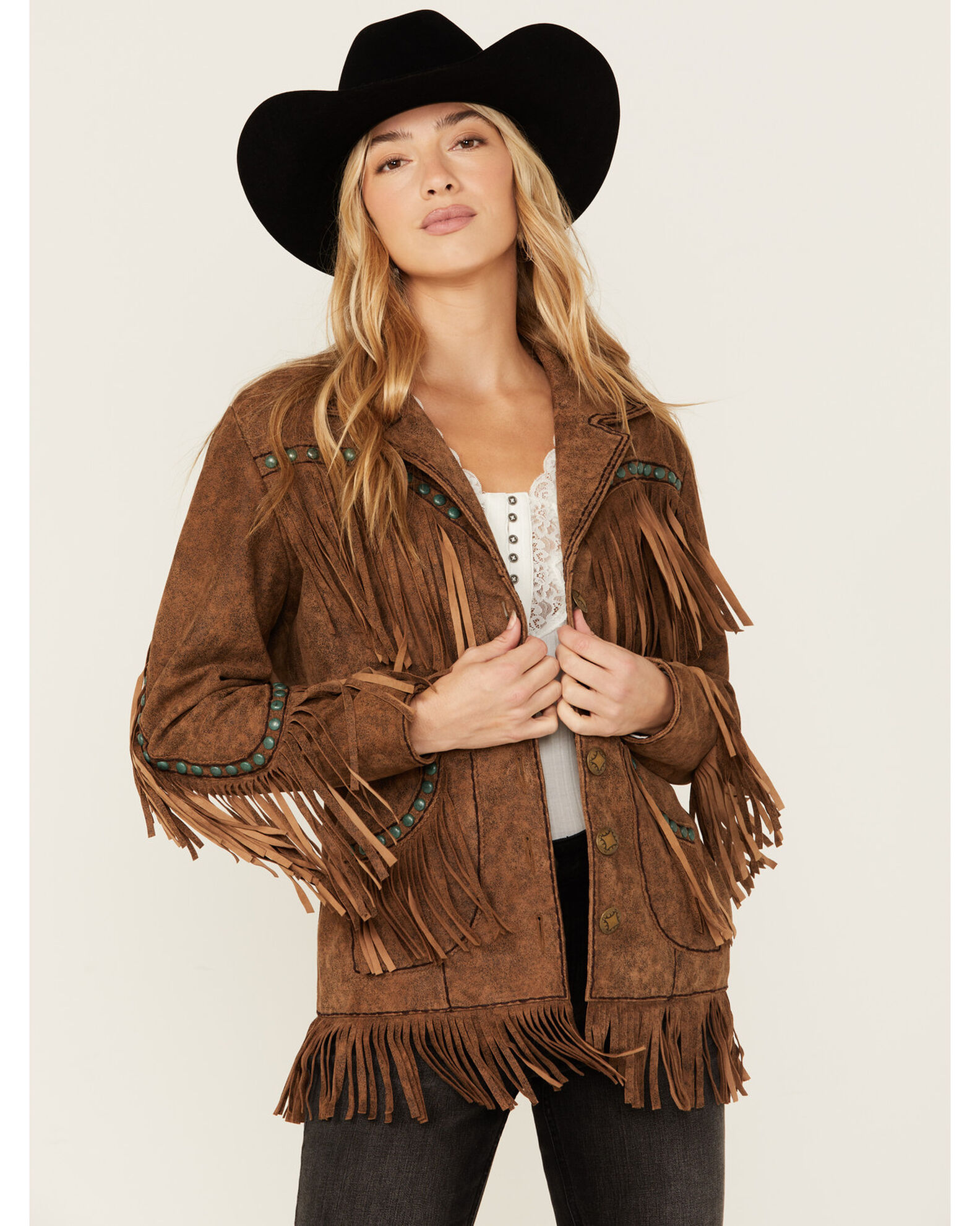 Sheplers top fringe jacket