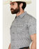 Image #2 - Cody James Men's Graffiti Floral Print Short Sleeve Snap Western Shirt - Tall , Ivory, hi-res