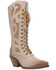 Dingo Women's San Miguel Lace-Up Western Boot - Snip Toe, Sand, hi-res