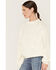 Wrangler Women's Relaxed Cable Knit Sweater, Cream, hi-res