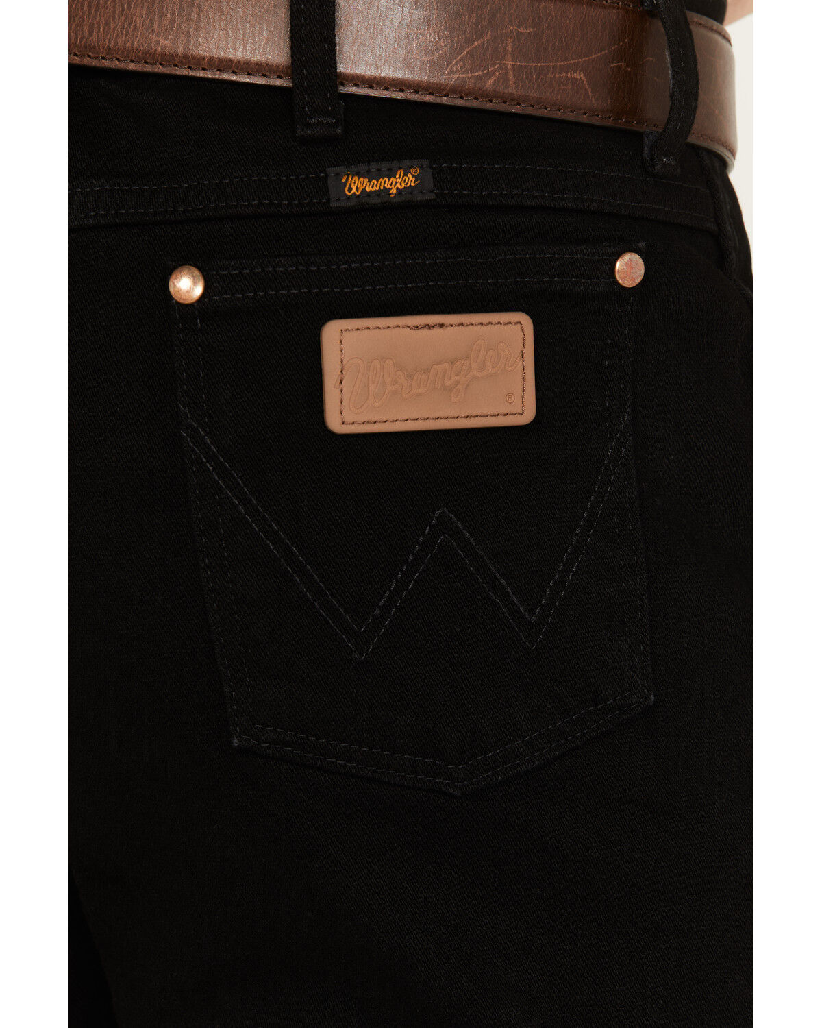 Image #4 - Wrangler Men's Active Flex Cowboy Cut Slim Stretch Jeans, Black, hi-res