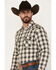 Image #2 - Pendleton Men's Frontier Dobby Ombre Plaid Snap Western Shirt, Tan, hi-res