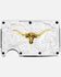 Image #1 - Montana Silversmiths Ironwood Longhorn Card Case, Silver, hi-res