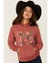 Image #1 - Ariat Girls' Marsala Southwest Collections Graphic Hoodie, Multi, hi-res