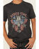Image #2 - Rock & Roll Denim Boys' Dale Brisby American Rodeo Time Short Sleeve Graphic T-Shirt, Grey, hi-res