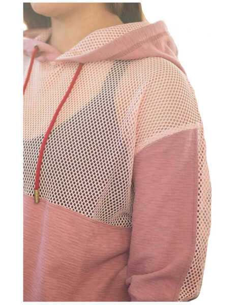 Image #2 - Kimes Ranch Women's Color-Block Somers Dream Embroidered Logo Hoodie , Rose, hi-res