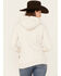 Wanakome Women's Artemis Cowl Neck Hooded Sweatshirt , Oatmeal, hi-res