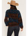 Image #4 - Rock & Roll Denim Women's Southwestern Print Sherpa Pullover, Blue, hi-res