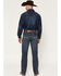 Image #3 - Cinch Men's White Label Dark Stonewash Relaxed Straight Performance Stretch Denim Jeans, Dark Wash, hi-res