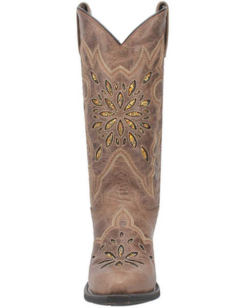 Image #4 - Laredo Women's Smooth Operator Western Boots - Snip Toe, Taupe, hi-res