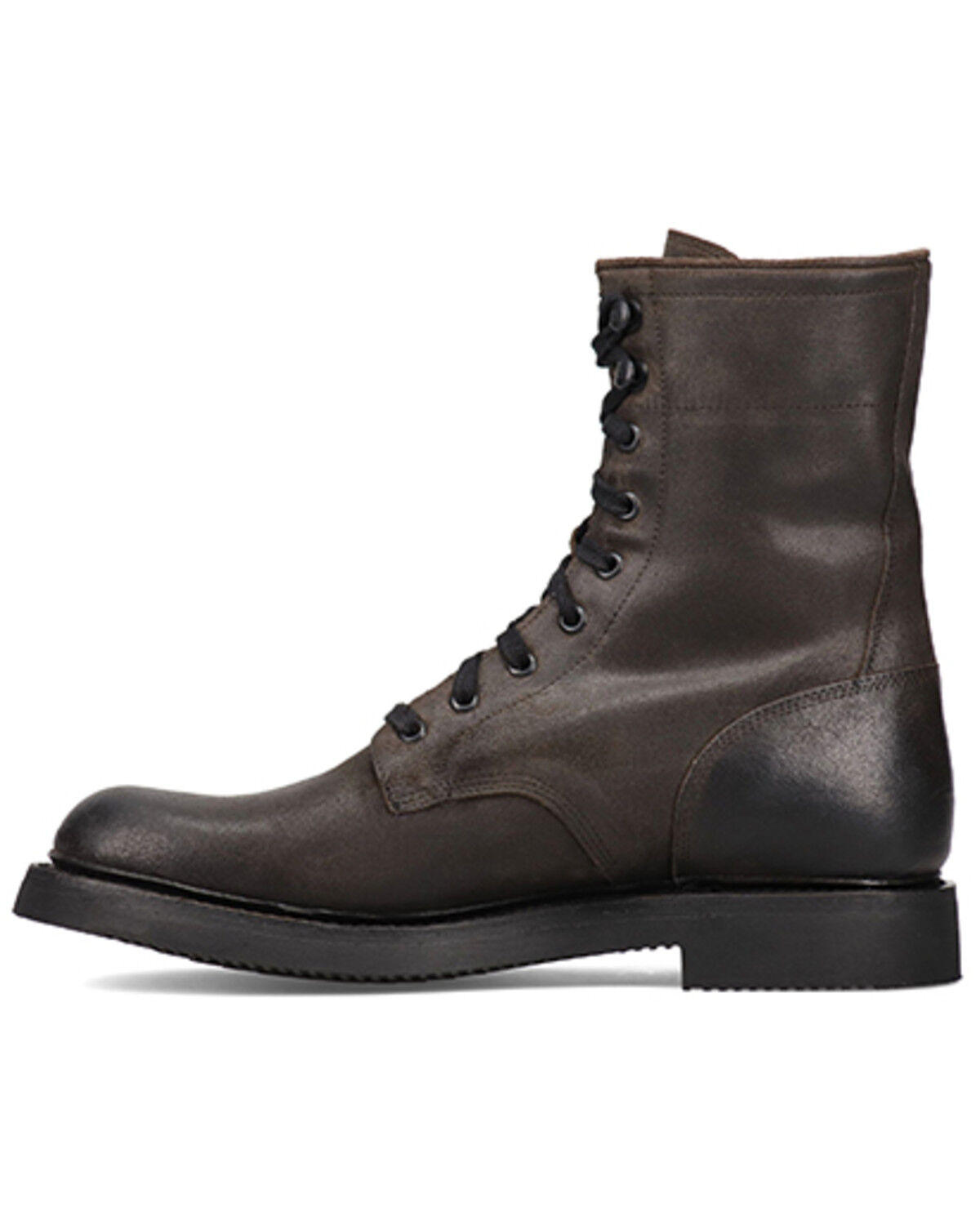 Image #3 - Frye Men's Dean Combat Lace-Up Boots - Round Toe, Chocolate, hi-res