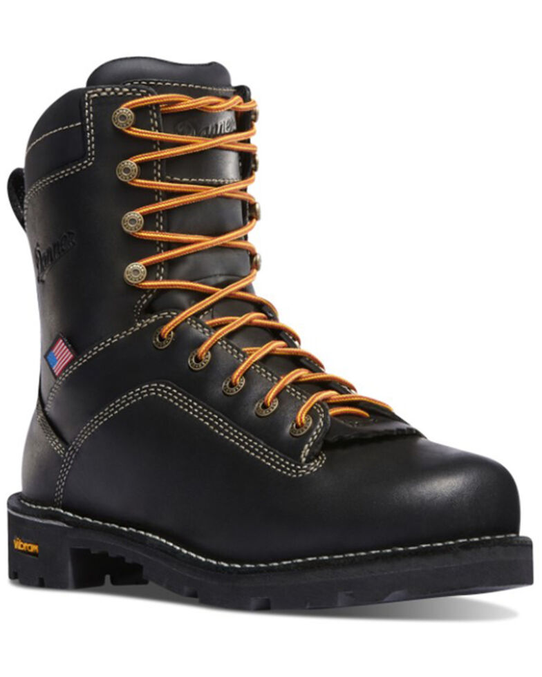 Danner Men's Quarry USA Work Boots - Soft Toe, Black, hi-res