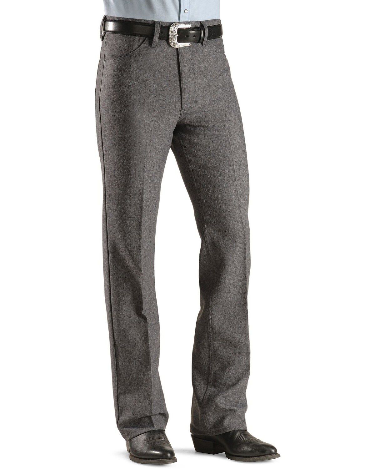 Image #2 - Wrangler Wrancher Dress Jeans, Hthr Grey, hi-res