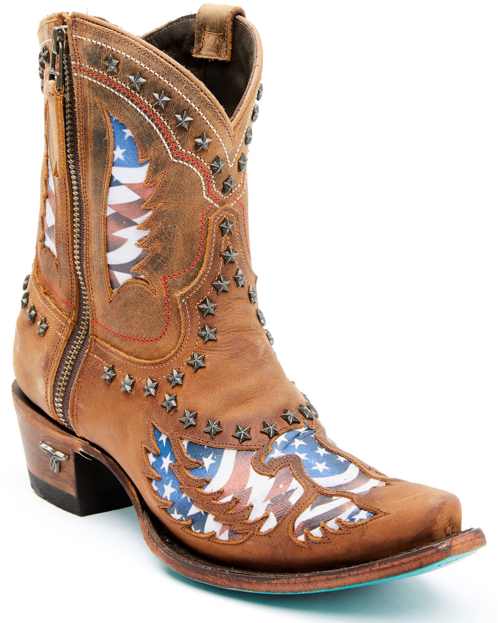Lane Women s Old Glory Fashion Booties Snip Toe