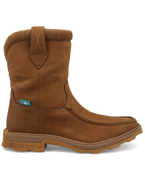 Image #2 - Twisted X Men's 9" UltraLite X™ Waterproof Work Boots - Moc Toe , Brown, hi-res