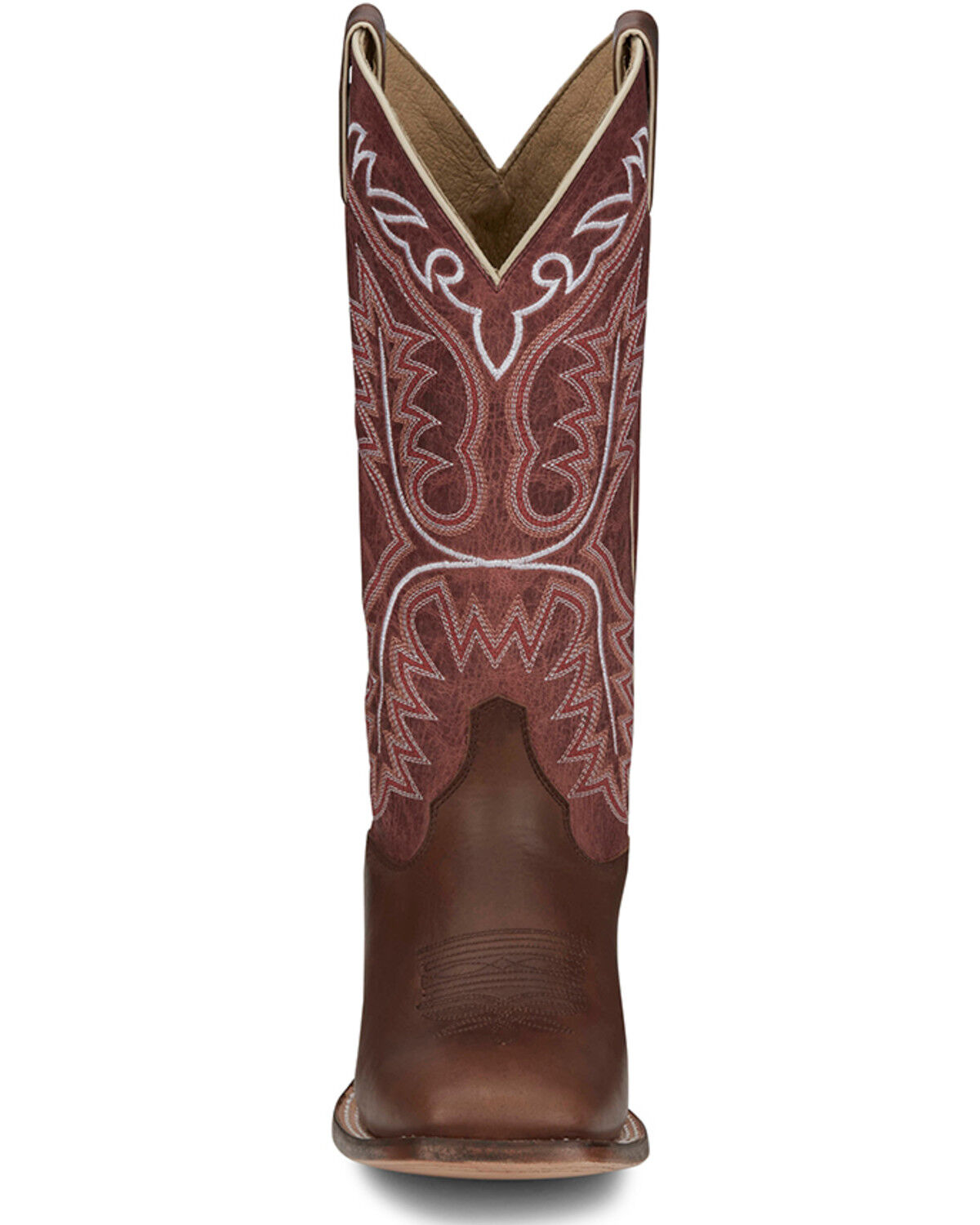 Image #4 - Justin Women's Stella Western Boots - Broad Square Toe, Brown, hi-res