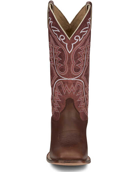 Image #4 - Justin Women's Stella Western Boots - Broad Square Toe , Brown, hi-res