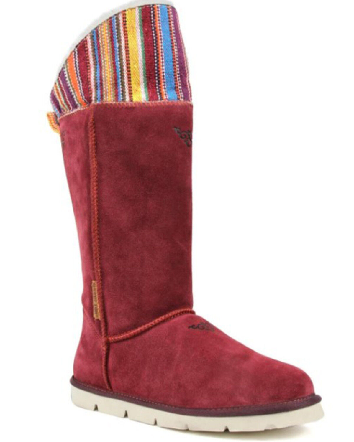 Image #1 - Superlamb Women's Mongol Serape Foldable Cuff Pull On Casual Boots - Round Toe, , hi-res