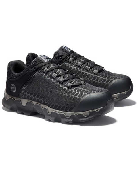 Image #1 - Timberland Men's Powertrain Sport SD Work Shoes - Alloy Toe , Black, hi-res