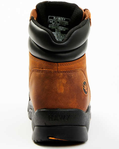 Image #5 - Hawx Men's Enforcer 6" Lace-Up Waterproof Hiking Work Boot - Composite Toe, Brown, hi-res