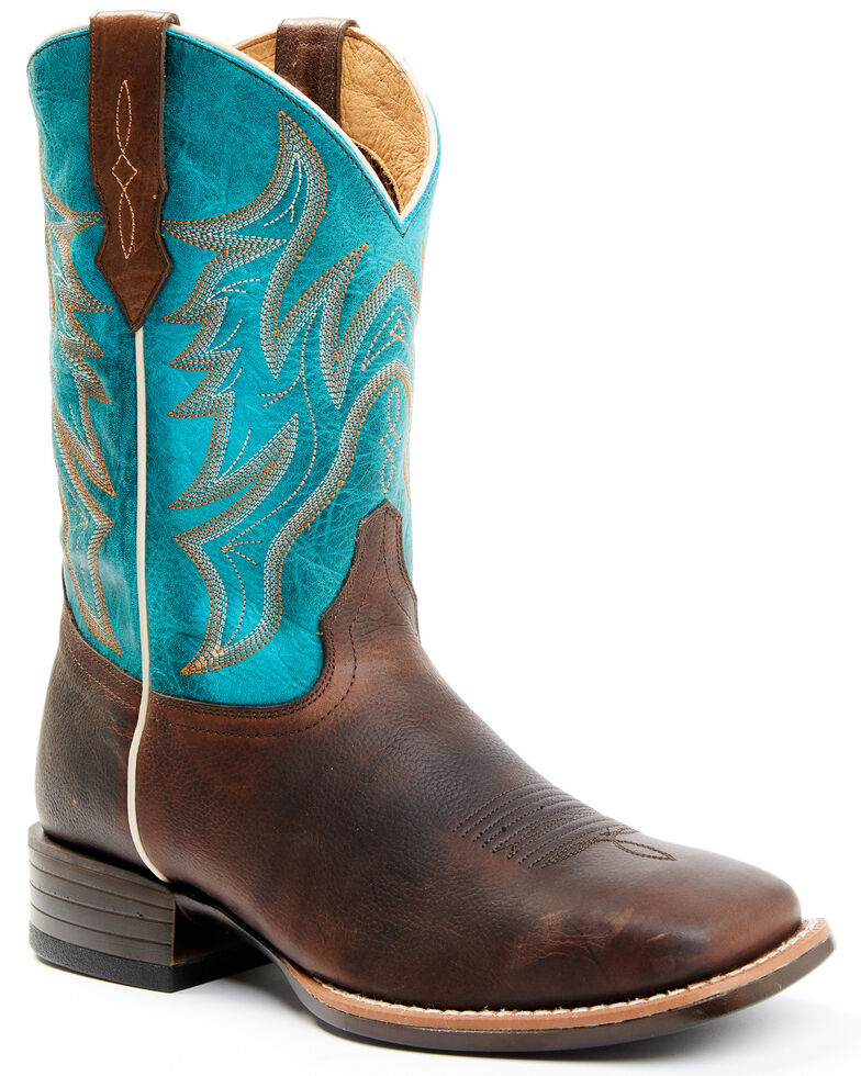 Cody James Men's Hoverfly Turquoise Upper Performance Western Boots - Broad Square Toe, Turquoise, hi-res