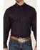 Cody James Core Men's Telegraph Small Geo Print Long Sleeve Button-Down Western Shirt - Big & Tall , Purple, hi-res