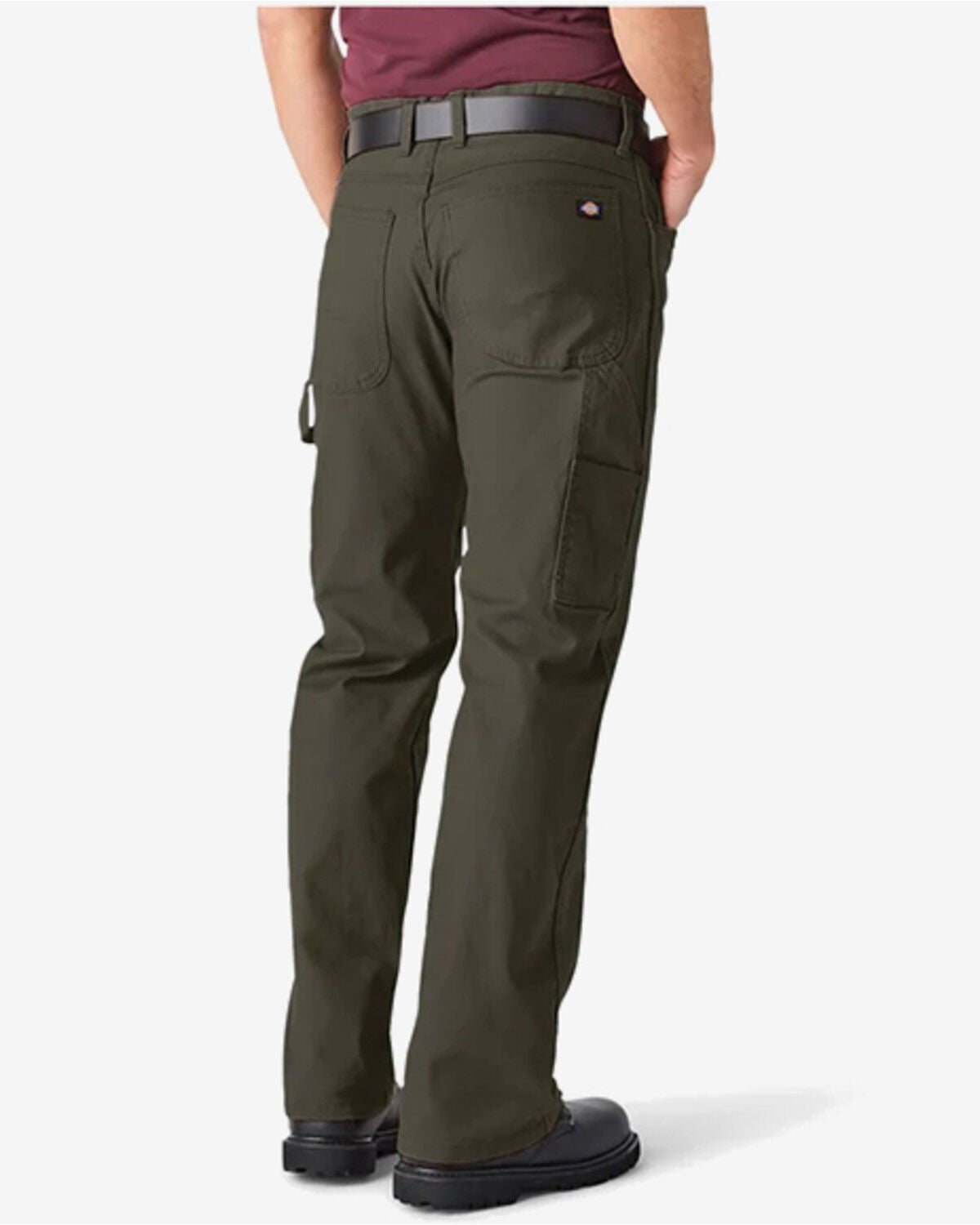 Image #3 - Dickies Men's Relaxed Fit Heavyweight Duck Carpenter Pants, Moss Green, hi-res
