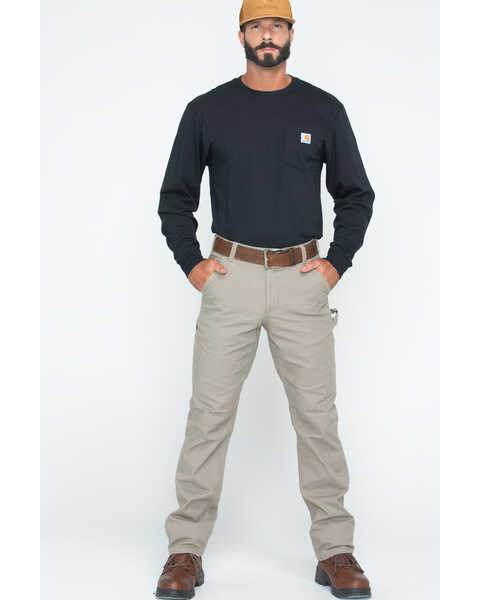 Image #6 - Carhartt Men's Rugged Flex® Work Pants, Tan, hi-res