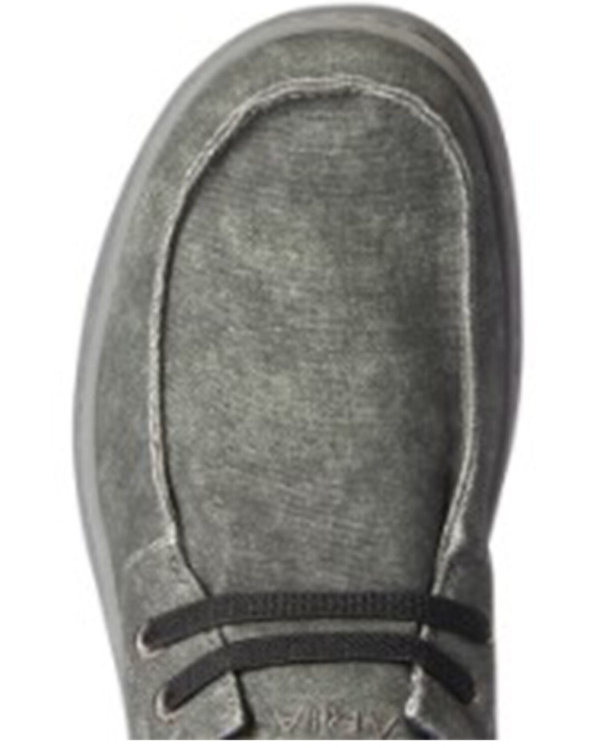 Image #4 - Ariat Men's Canvas Stretch Hilo - Moc Toe, Grey, hi-res