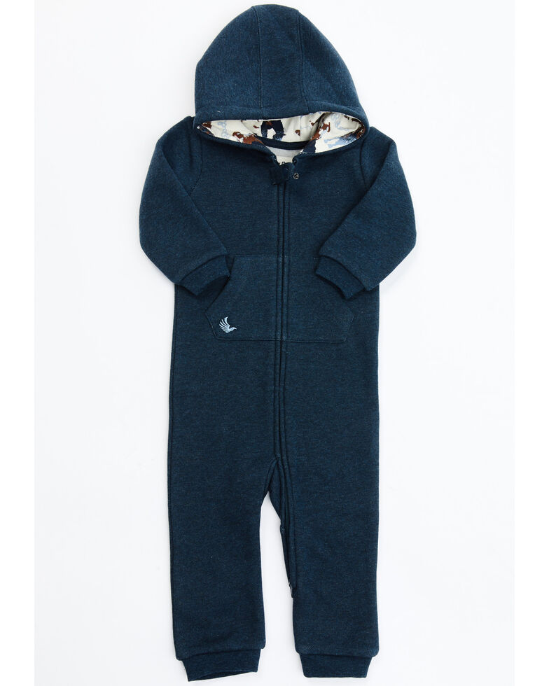 Cody James Infant-Boys' Cowboy Hooded Coverall Navy Onesie, Navy, hi-res