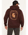 Image #1 - Carhartt Men's Paxton Rain Defender&trade; Graphic Hooded Sweatshirt, Burgundy, hi-res