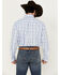 Image #4 - Wrangler Men's Plaid Print Long Sleeve Button-Down Western Shirt, Blue, hi-res