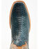 Image #6 - Corral Men's Exotic Python Western Boots - Square Toe, Navy, hi-res