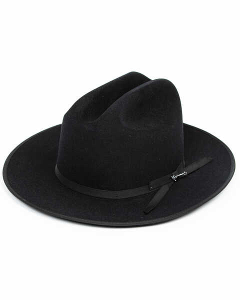 Image #1 - Stetson Open Road 6X Felt Western Fashion Hat, Black, hi-res