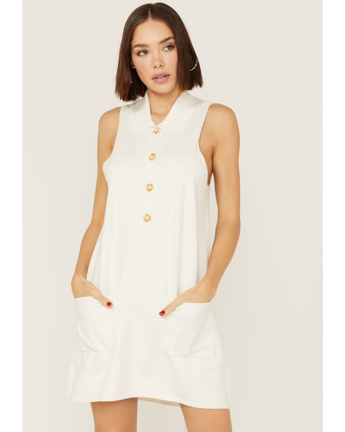 Image #2 - Show Me Your Mumu Women's Shifty Sweater White Mini Dress, White, hi-res