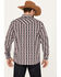 Image #4 - Moonshine Spirit Men's Paisley Print Long Sleeve Western Snap Shirt, Navy, hi-res
