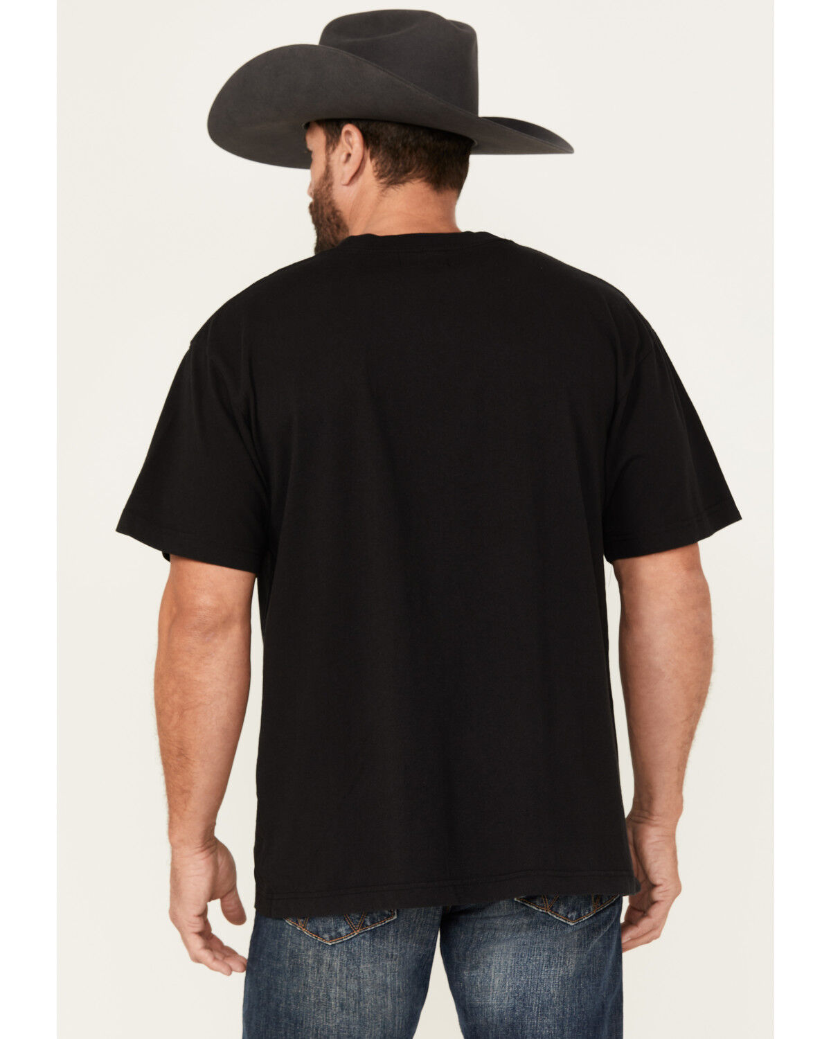 Image #4 - Diamond Cross Ranch Men's Walter Riding Short Sleeve Graphic T-Shirt, Black, hi-res