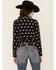 Image #3 - RRR Women's Bucking Horse Print Long Sleeve Snap Western Shirt, Black, hi-res