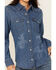Image #3 - Wrangler Retro Women's Cowboy Long Sleeve Snap Denim Western Shirt, Blue, hi-res