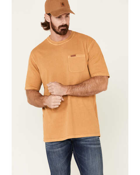 Image #1 - Pendleton Men's Mustard Deschutes Pocket Short Sleeve T-Shirt , Yellow, hi-res
