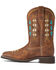 Image #2 - Ariat Women's Delilah Deco Western Boots - Broad Square Toe, Brown, hi-res