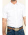 Gibson Men's Solid Short Sleeve Snap Western Shirt - Big, White, hi-res